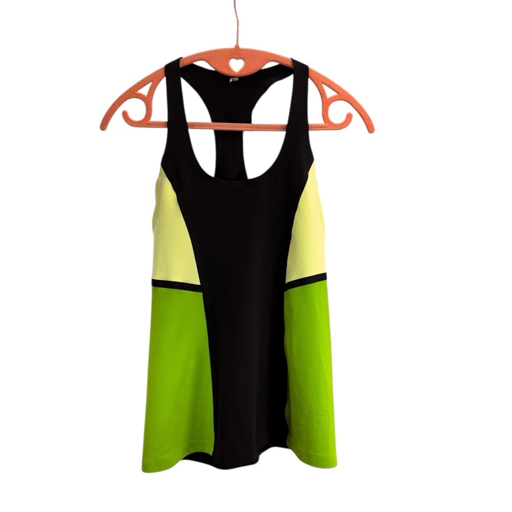 Lululemon .Black and Green Women's Tank Top